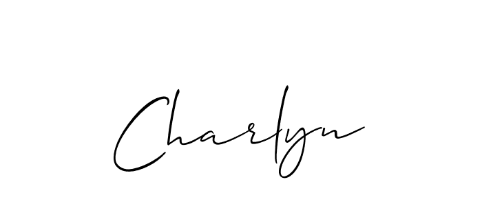 if you are searching for the best signature style for your name Charlyn. so please give up your signature search. here we have designed multiple signature styles  using Allison_Script. Charlyn signature style 2 images and pictures png