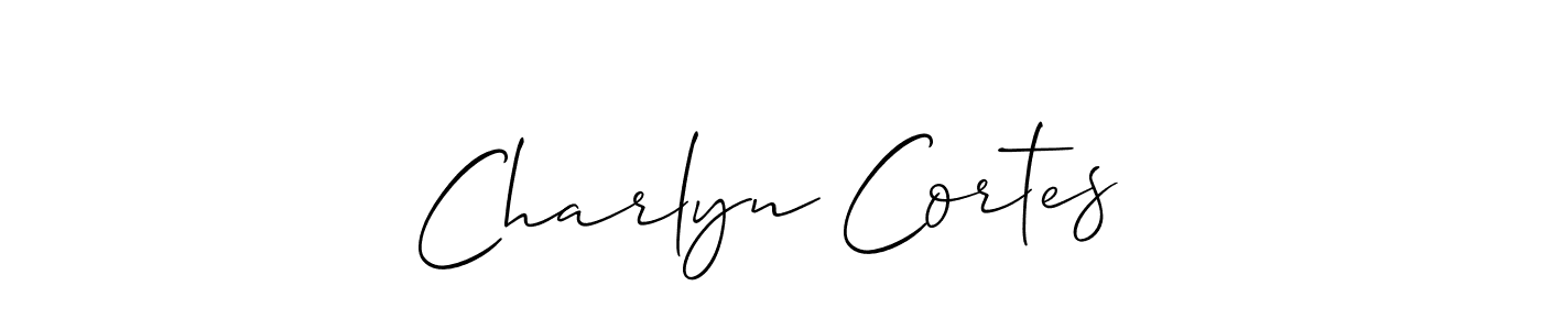 Make a short Charlyn Cortes signature style. Manage your documents anywhere anytime using Allison_Script. Create and add eSignatures, submit forms, share and send files easily. Charlyn Cortes signature style 2 images and pictures png