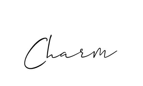 Allison_Script is a professional signature style that is perfect for those who want to add a touch of class to their signature. It is also a great choice for those who want to make their signature more unique. Get Charm name to fancy signature for free. Charm signature style 2 images and pictures png