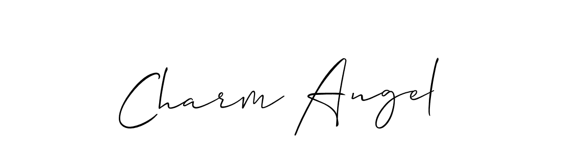 Also we have Charm Angel name is the best signature style. Create professional handwritten signature collection using Allison_Script autograph style. Charm Angel signature style 2 images and pictures png