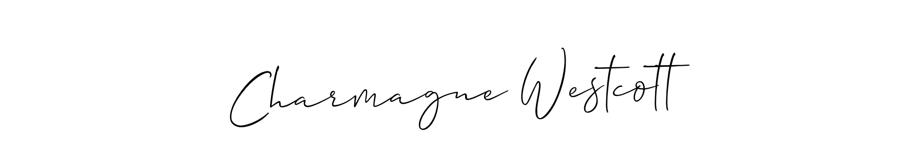 Allison_Script is a professional signature style that is perfect for those who want to add a touch of class to their signature. It is also a great choice for those who want to make their signature more unique. Get Charmagne Westcott name to fancy signature for free. Charmagne Westcott signature style 2 images and pictures png
