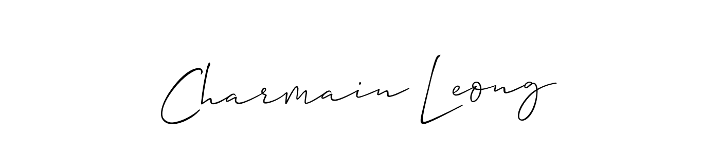 Design your own signature with our free online signature maker. With this signature software, you can create a handwritten (Allison_Script) signature for name Charmain Leong. Charmain Leong signature style 2 images and pictures png