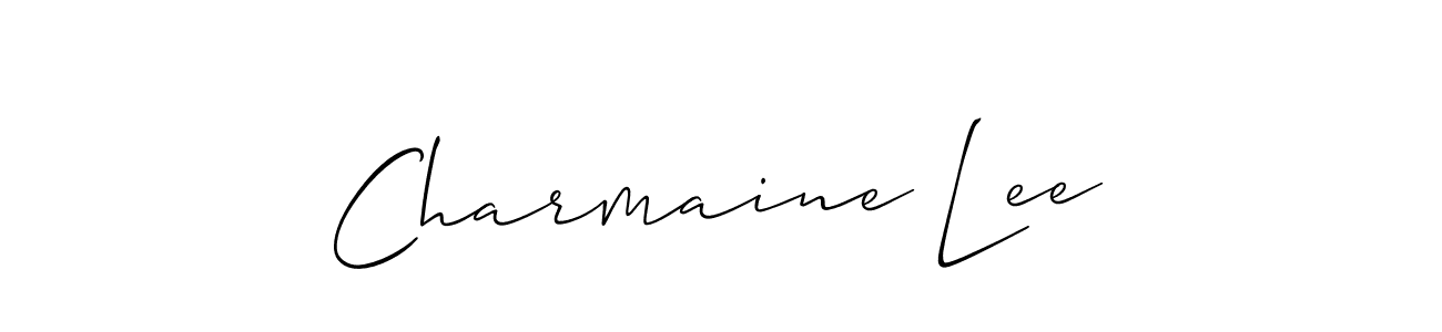 Allison_Script is a professional signature style that is perfect for those who want to add a touch of class to their signature. It is also a great choice for those who want to make their signature more unique. Get Charmaine Lee name to fancy signature for free. Charmaine Lee signature style 2 images and pictures png