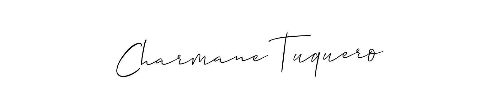 How to Draw Charmane Tuquero signature style? Allison_Script is a latest design signature styles for name Charmane Tuquero. Charmane Tuquero signature style 2 images and pictures png