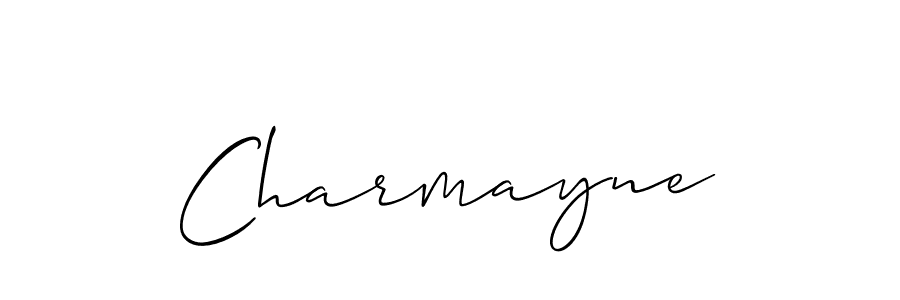 You should practise on your own different ways (Allison_Script) to write your name (Charmayne) in signature. don't let someone else do it for you. Charmayne signature style 2 images and pictures png