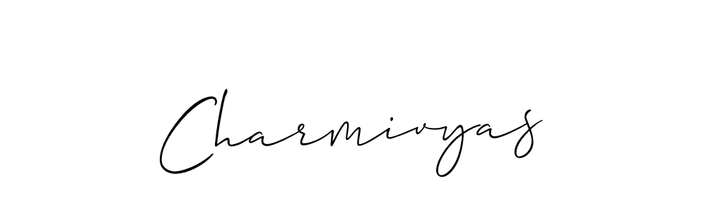 How to Draw Charmivyas signature style? Allison_Script is a latest design signature styles for name Charmivyas. Charmivyas signature style 2 images and pictures png