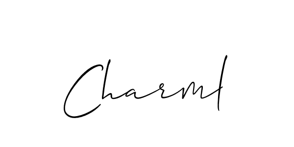 Best and Professional Signature Style for Charml. Allison_Script Best Signature Style Collection. Charml signature style 2 images and pictures png