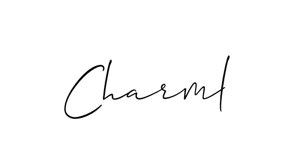 How to Draw Charml signature style? Allison_Script is a latest design signature styles for name Charml. Charml signature style 2 images and pictures png