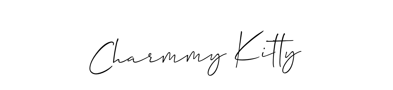 This is the best signature style for the Charmmy Kitty name. Also you like these signature font (Allison_Script). Mix name signature. Charmmy Kitty signature style 2 images and pictures png
