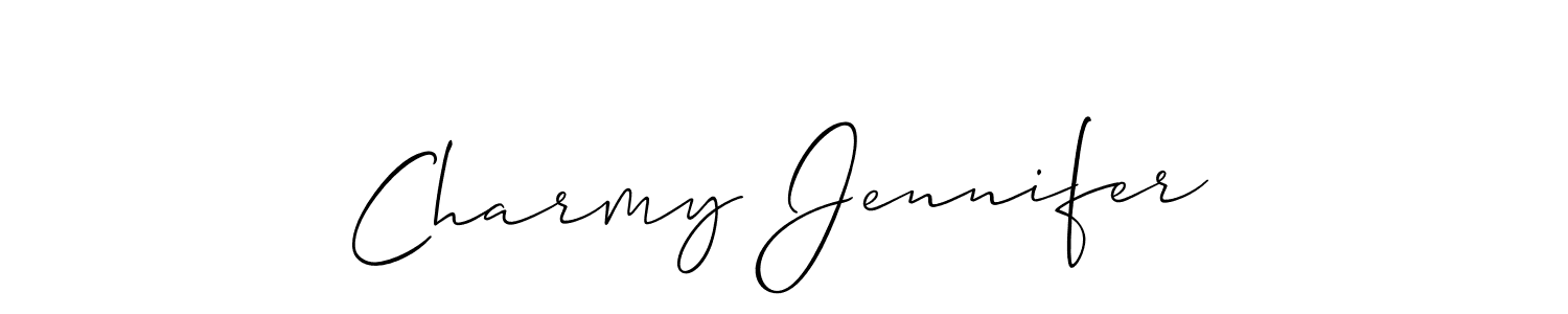 Make a beautiful signature design for name Charmy Jennifer. Use this online signature maker to create a handwritten signature for free. Charmy Jennifer signature style 2 images and pictures png