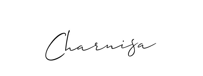 Similarly Allison_Script is the best handwritten signature design. Signature creator online .You can use it as an online autograph creator for name Charnisa. Charnisa signature style 2 images and pictures png