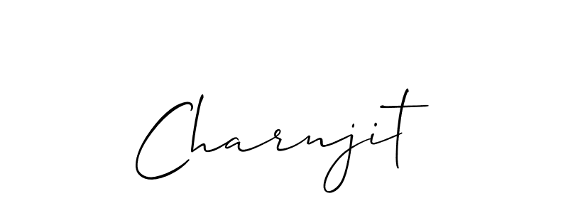 Allison_Script is a professional signature style that is perfect for those who want to add a touch of class to their signature. It is also a great choice for those who want to make their signature more unique. Get Charnjit name to fancy signature for free. Charnjit signature style 2 images and pictures png