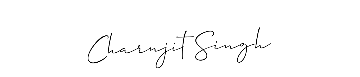 The best way (Allison_Script) to make a short signature is to pick only two or three words in your name. The name Charnjit Singh include a total of six letters. For converting this name. Charnjit Singh signature style 2 images and pictures png