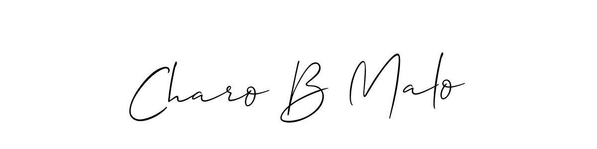 Make a beautiful signature design for name Charo B Malo. Use this online signature maker to create a handwritten signature for free. Charo B Malo signature style 2 images and pictures png