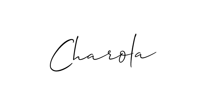 Once you've used our free online signature maker to create your best signature Allison_Script style, it's time to enjoy all of the benefits that Charola name signing documents. Charola signature style 2 images and pictures png