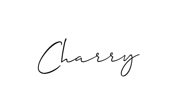 How to make Charry name signature. Use Allison_Script style for creating short signs online. This is the latest handwritten sign. Charry signature style 2 images and pictures png