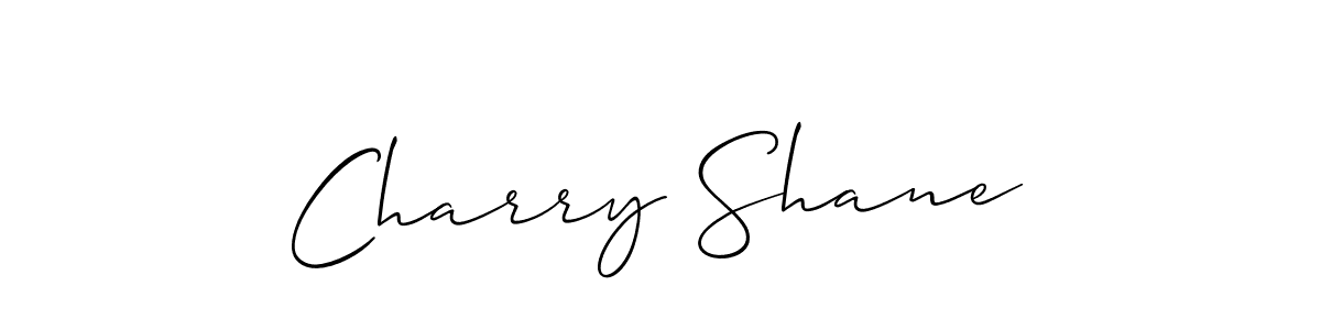 How to make Charry Shane signature? Allison_Script is a professional autograph style. Create handwritten signature for Charry Shane name. Charry Shane signature style 2 images and pictures png