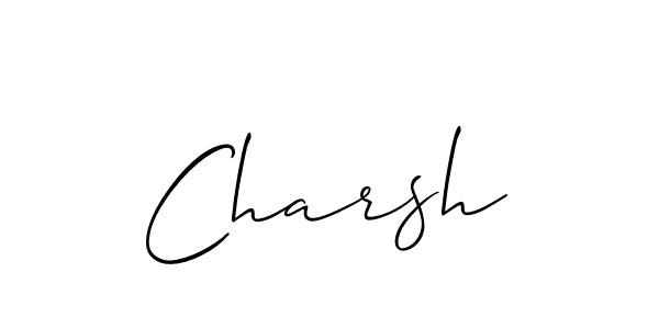 Make a beautiful signature design for name Charsh. Use this online signature maker to create a handwritten signature for free. Charsh signature style 2 images and pictures png