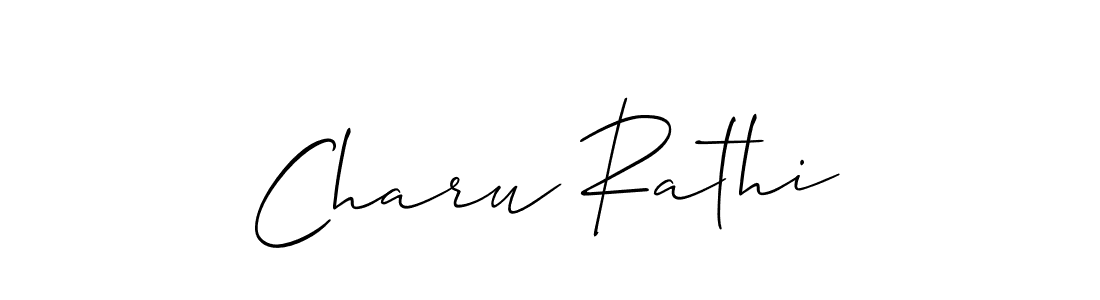 Charu Rathi stylish signature style. Best Handwritten Sign (Allison_Script) for my name. Handwritten Signature Collection Ideas for my name Charu Rathi. Charu Rathi signature style 2 images and pictures png