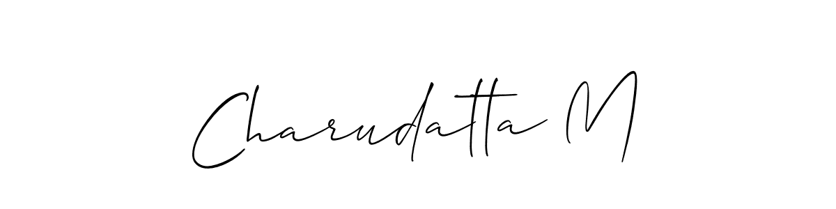 Charudatta M stylish signature style. Best Handwritten Sign (Allison_Script) for my name. Handwritten Signature Collection Ideas for my name Charudatta M. Charudatta M signature style 2 images and pictures png