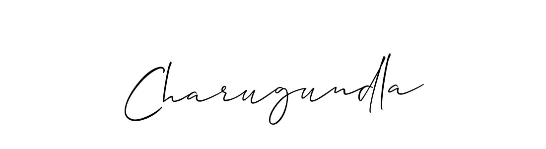 Use a signature maker to create a handwritten signature online. With this signature software, you can design (Allison_Script) your own signature for name Charugundla. Charugundla signature style 2 images and pictures png