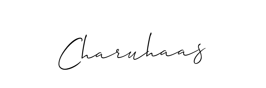 Design your own signature with our free online signature maker. With this signature software, you can create a handwritten (Allison_Script) signature for name Charuhaas. Charuhaas signature style 2 images and pictures png