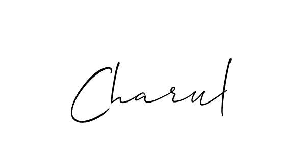 Make a short Charul signature style. Manage your documents anywhere anytime using Allison_Script. Create and add eSignatures, submit forms, share and send files easily. Charul signature style 2 images and pictures png