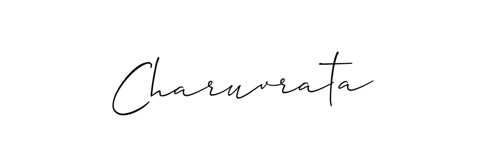 How to Draw Charuvrata signature style? Allison_Script is a latest design signature styles for name Charuvrata. Charuvrata signature style 2 images and pictures png