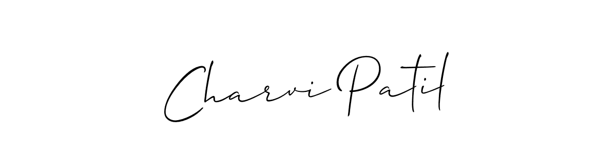 How to make Charvi Patil signature? Allison_Script is a professional autograph style. Create handwritten signature for Charvi Patil name. Charvi Patil signature style 2 images and pictures png