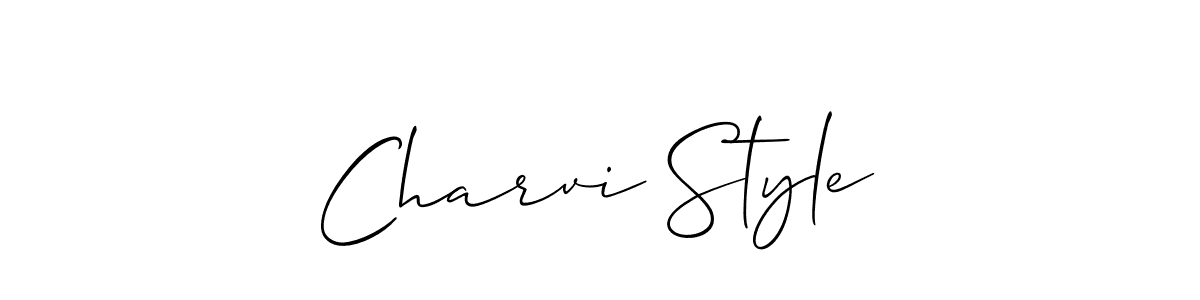 Also we have Charvi Style name is the best signature style. Create professional handwritten signature collection using Allison_Script autograph style. Charvi Style signature style 2 images and pictures png