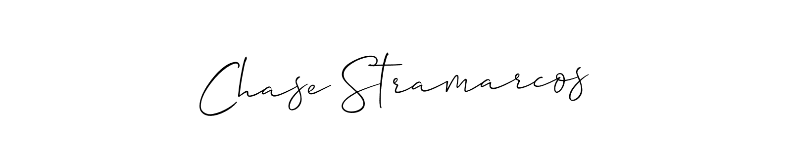 Chase Stramarcos stylish signature style. Best Handwritten Sign (Allison_Script) for my name. Handwritten Signature Collection Ideas for my name Chase Stramarcos. Chase Stramarcos signature style 2 images and pictures png