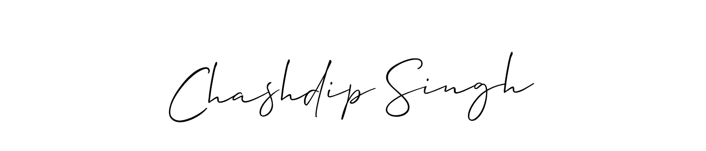 How to make Chashdip Singh name signature. Use Allison_Script style for creating short signs online. This is the latest handwritten sign. Chashdip Singh signature style 2 images and pictures png