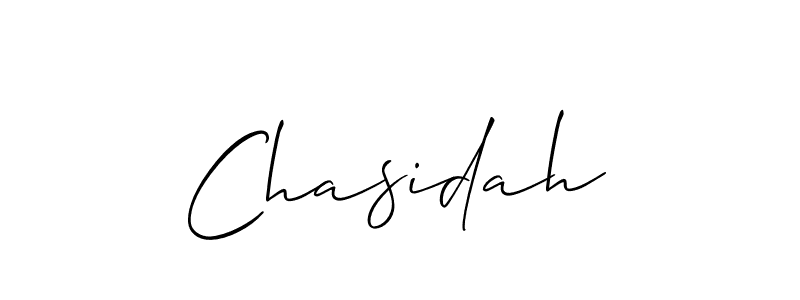 Chasidah stylish signature style. Best Handwritten Sign (Allison_Script) for my name. Handwritten Signature Collection Ideas for my name Chasidah. Chasidah signature style 2 images and pictures png