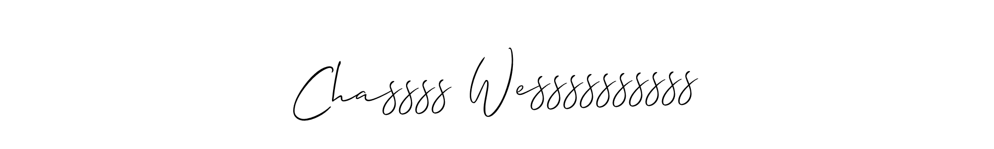 Create a beautiful signature design for name Chassss Wessssssssss. With this signature (Allison_Script) fonts, you can make a handwritten signature for free. Chassss Wessssssssss signature style 2 images and pictures png