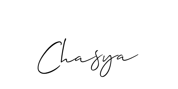 Similarly Allison_Script is the best handwritten signature design. Signature creator online .You can use it as an online autograph creator for name Chasya. Chasya signature style 2 images and pictures png