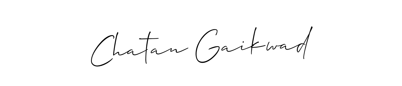 Make a short Chatan Gaikwad signature style. Manage your documents anywhere anytime using Allison_Script. Create and add eSignatures, submit forms, share and send files easily. Chatan Gaikwad signature style 2 images and pictures png