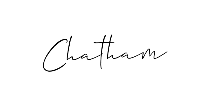 You should practise on your own different ways (Allison_Script) to write your name (Chatham) in signature. don't let someone else do it for you. Chatham signature style 2 images and pictures png