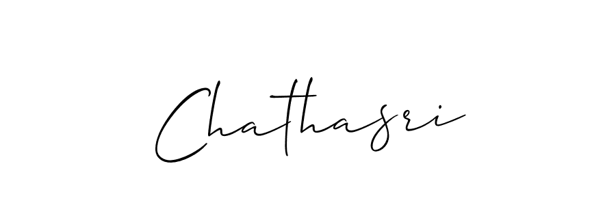 It looks lik you need a new signature style for name Chathasri. Design unique handwritten (Allison_Script) signature with our free signature maker in just a few clicks. Chathasri signature style 2 images and pictures png