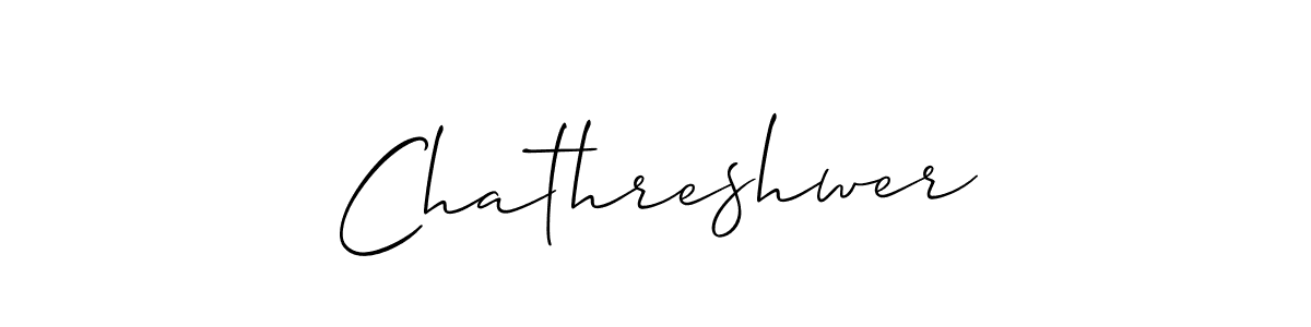 The best way (Allison_Script) to make a short signature is to pick only two or three words in your name. The name Chathreshwer include a total of six letters. For converting this name. Chathreshwer signature style 2 images and pictures png