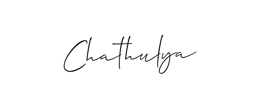 Make a beautiful signature design for name Chathulya. With this signature (Allison_Script) style, you can create a handwritten signature for free. Chathulya signature style 2 images and pictures png