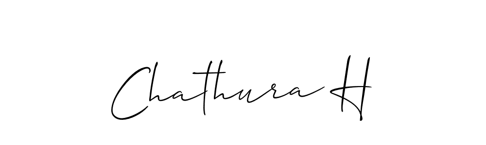 if you are searching for the best signature style for your name Chathura H. so please give up your signature search. here we have designed multiple signature styles  using Allison_Script. Chathura H signature style 2 images and pictures png