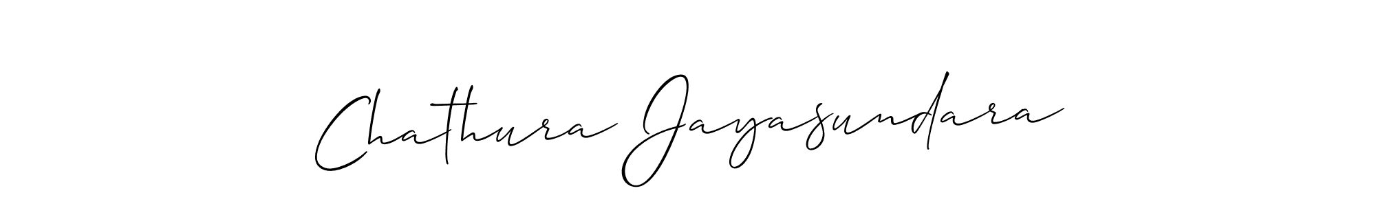It looks lik you need a new signature style for name Chathura Jayasundara. Design unique handwritten (Allison_Script) signature with our free signature maker in just a few clicks. Chathura Jayasundara signature style 2 images and pictures png