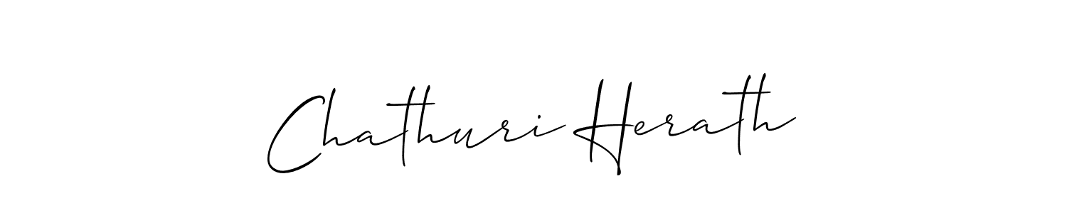 Design your own signature with our free online signature maker. With this signature software, you can create a handwritten (Allison_Script) signature for name Chathuri Herath. Chathuri Herath signature style 2 images and pictures png