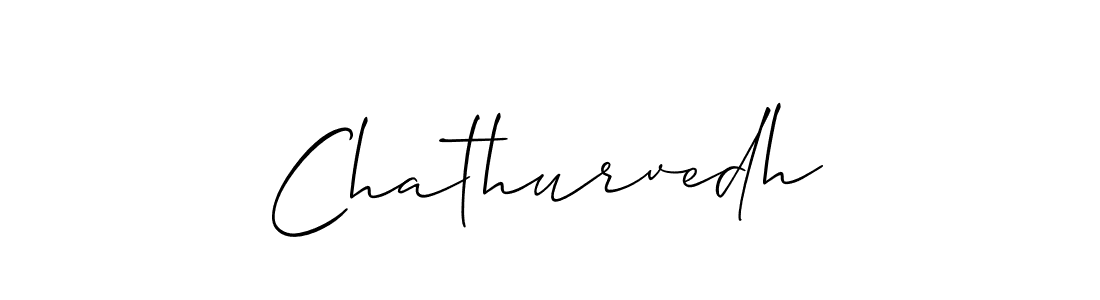 The best way (Allison_Script) to make a short signature is to pick only two or three words in your name. The name Chathurvedh include a total of six letters. For converting this name. Chathurvedh signature style 2 images and pictures png