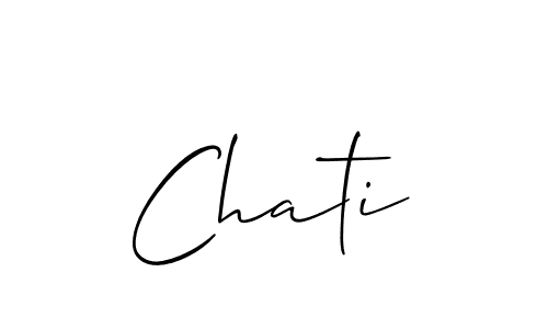 Best and Professional Signature Style for Chati. Allison_Script Best Signature Style Collection. Chati signature style 2 images and pictures png