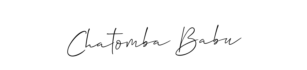 Make a short Chatomba Babu signature style. Manage your documents anywhere anytime using Allison_Script. Create and add eSignatures, submit forms, share and send files easily. Chatomba Babu signature style 2 images and pictures png