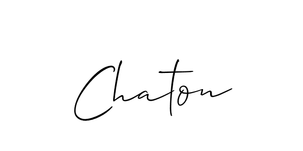 Also we have Chaton name is the best signature style. Create professional handwritten signature collection using Allison_Script autograph style. Chaton signature style 2 images and pictures png
