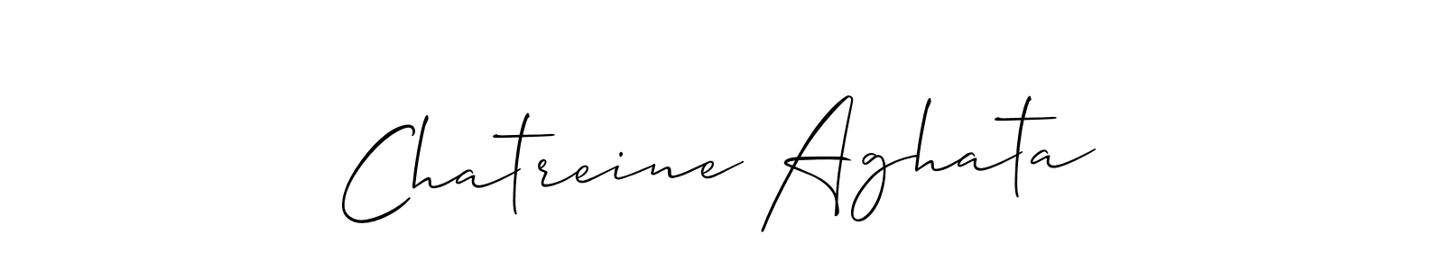 Create a beautiful signature design for name Chatreine Aghata. With this signature (Allison_Script) fonts, you can make a handwritten signature for free. Chatreine Aghata signature style 2 images and pictures png