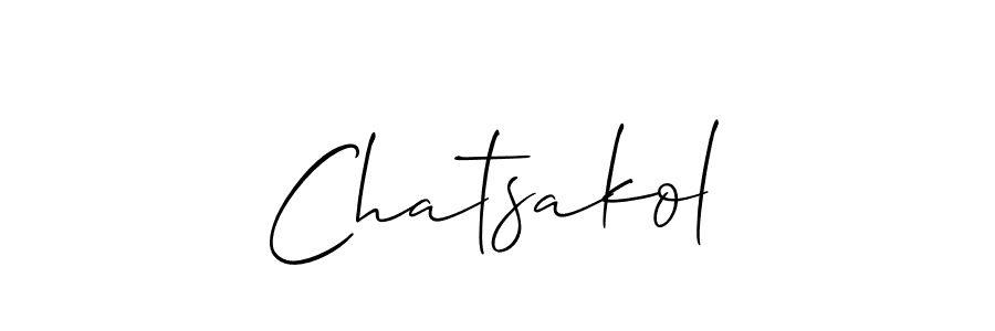 This is the best signature style for the Chatsakol name. Also you like these signature font (Allison_Script). Mix name signature. Chatsakol signature style 2 images and pictures png