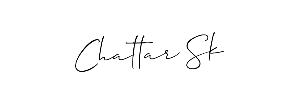 You should practise on your own different ways (Allison_Script) to write your name (Chattar Sk) in signature. don't let someone else do it for you. Chattar Sk signature style 2 images and pictures png